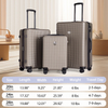 Luggage Sets 3 Piece Hardshell Suitcases with Wheels, Lightweight Expandable Travel Luggage with TSA Lock, Carry-on, Checked Luggage(20inch 24inch 28inch)