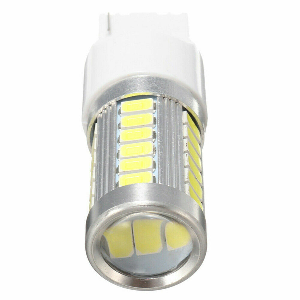 T20 LED White 7443 7440 5630 33-SMD Dome Map Car Backup Reverse Light Bulb