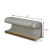 Entryway Bench Leather Upholstered Ottoman with LED Sensor Light for Living Room ,bedroom,end of Bed