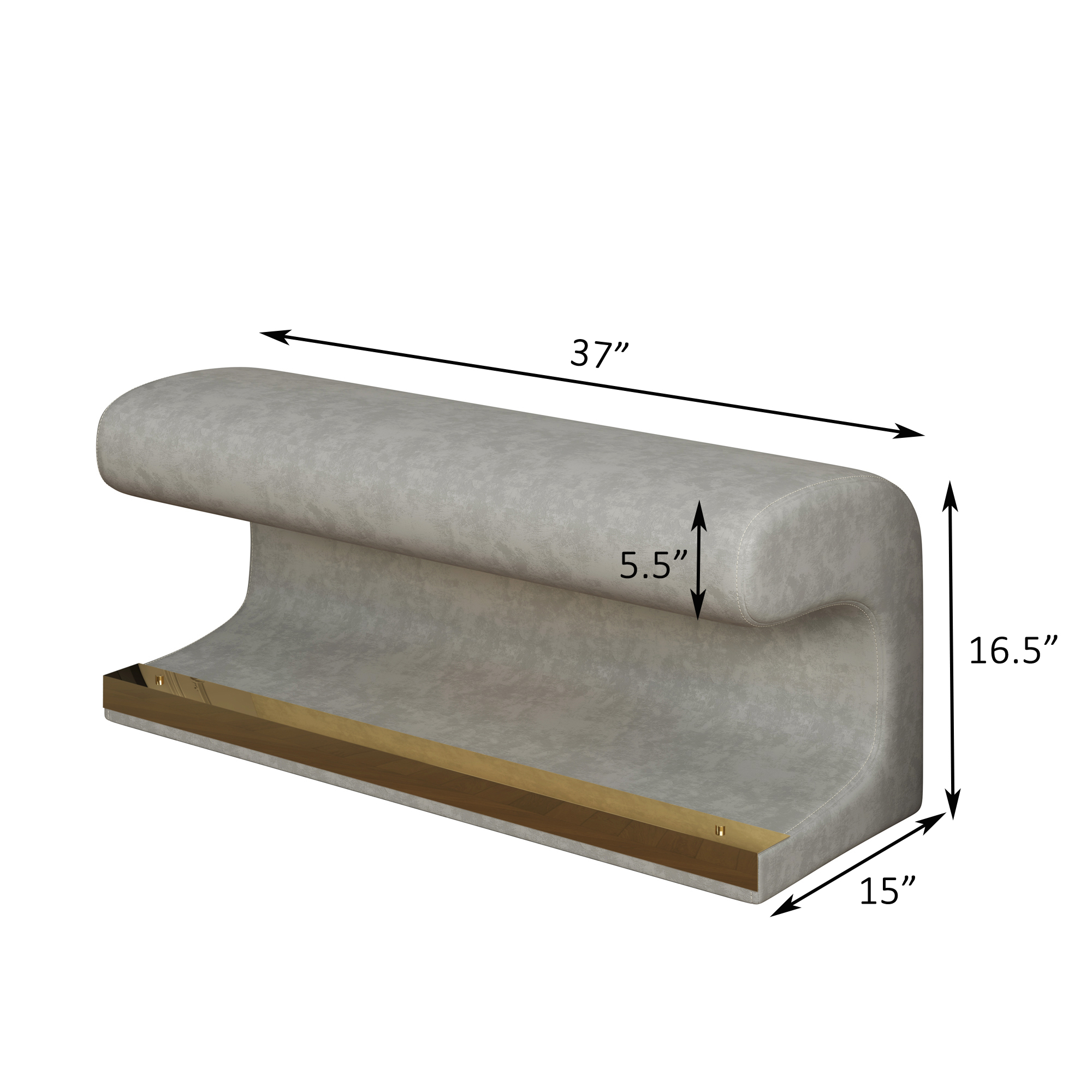 Entryway Bench Leather Upholstered Ottoman with LED Sensor Light for Living Room ,bedroom,end of Bed