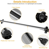 2pcs universal roof rack crossbars, suitable for trackless cars, bicycles, kayaks, skis, canoes, cargo baskets, luggage racks, with a load capacity of 165 pounds