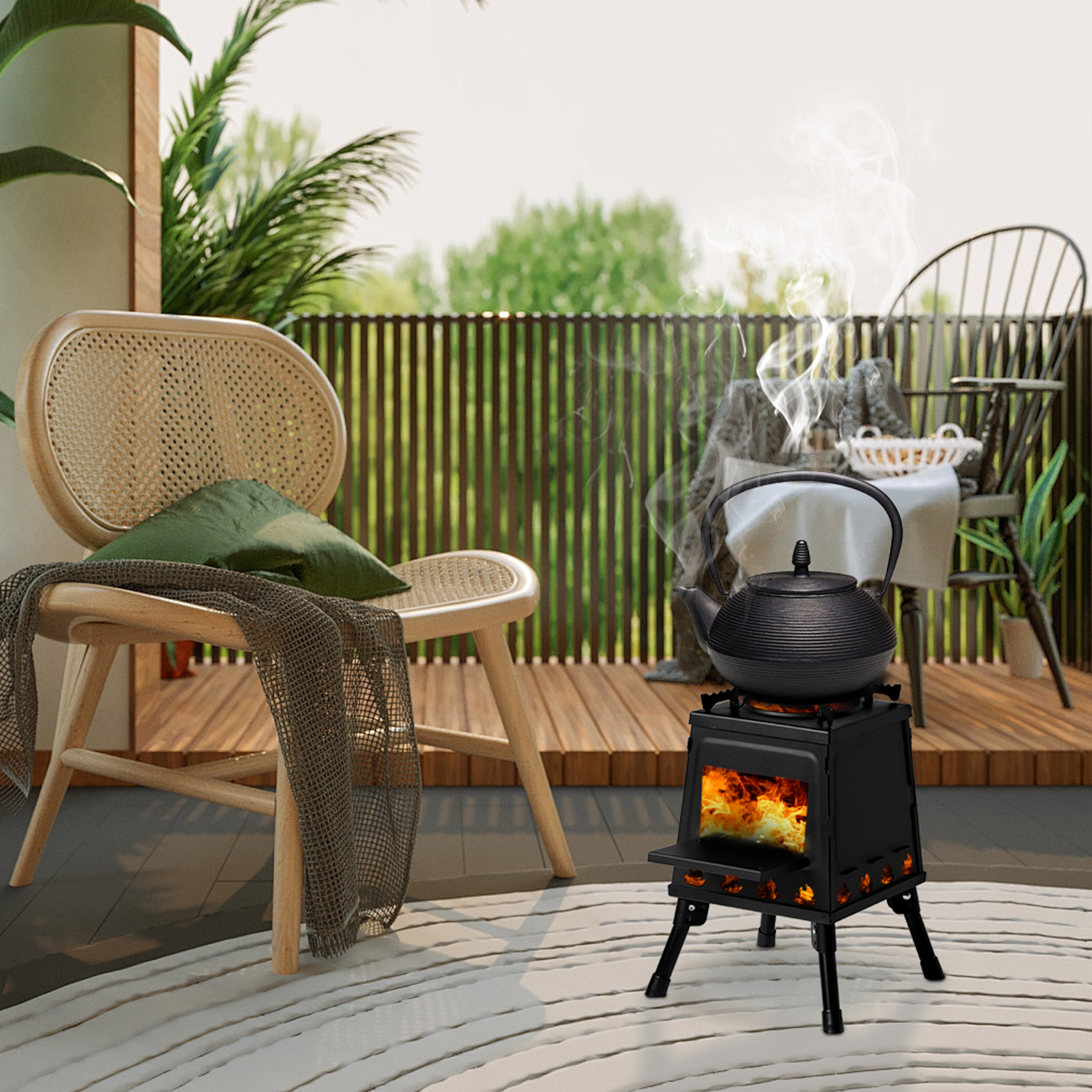 27*27*34cm Wood Camping Stove