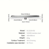1pc Long Floor Drain, Toilet Stainless Steel SUS304 Thickened Large-capacity Anti-odor Hotel Shower Drain, Room Engineering Rectangular Strip Drain Floor Drain