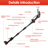 2-in-1 Cordless Pole Saw, Brushless Mini Chainsaw Cordless with Pole, 2 Pack 21500mAh Batteries Powered Pole Saws for Tree Trimming, 13ft Reach Electric Saw for Trees With Pole