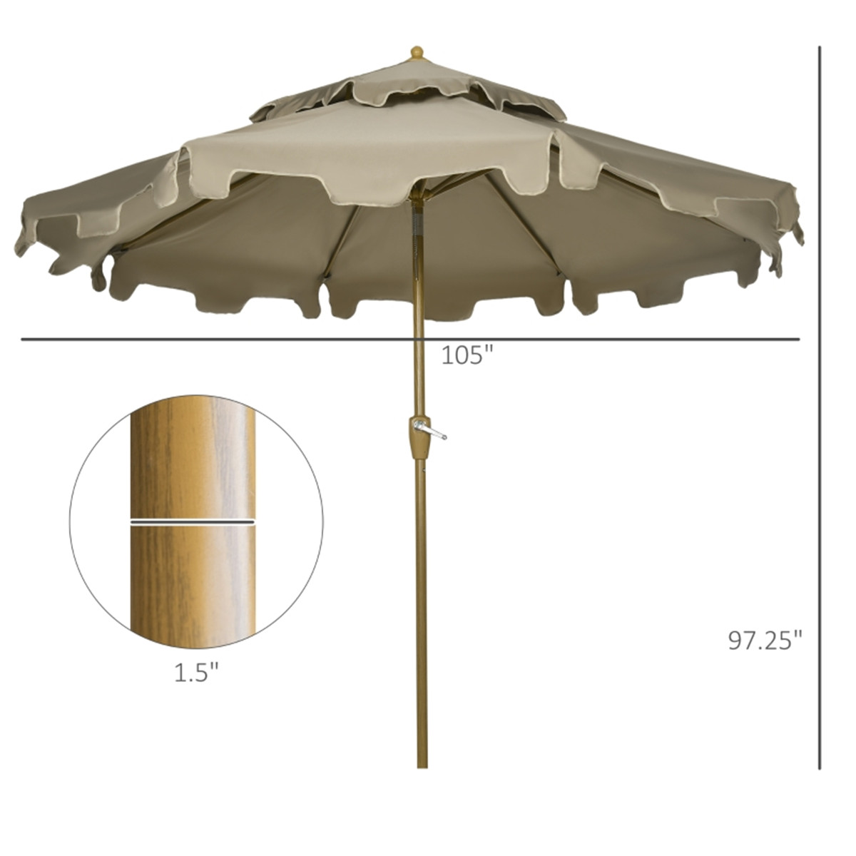 Outdoor Beach Umbrella 