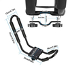 1 Pair Universal J-Bar Kayak Carrier 220LBS Load Heavy Duty Canoe Car Top Mount Carrier Roof Rack with 2Pcs Tie Down Straps