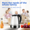 HD-1857-A 110V 1500W 1.8L Electric Glass Kettle US Plug