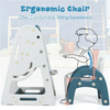 Kids Easel Desk Chair Set Book Rack Adjustable Art Painting Board