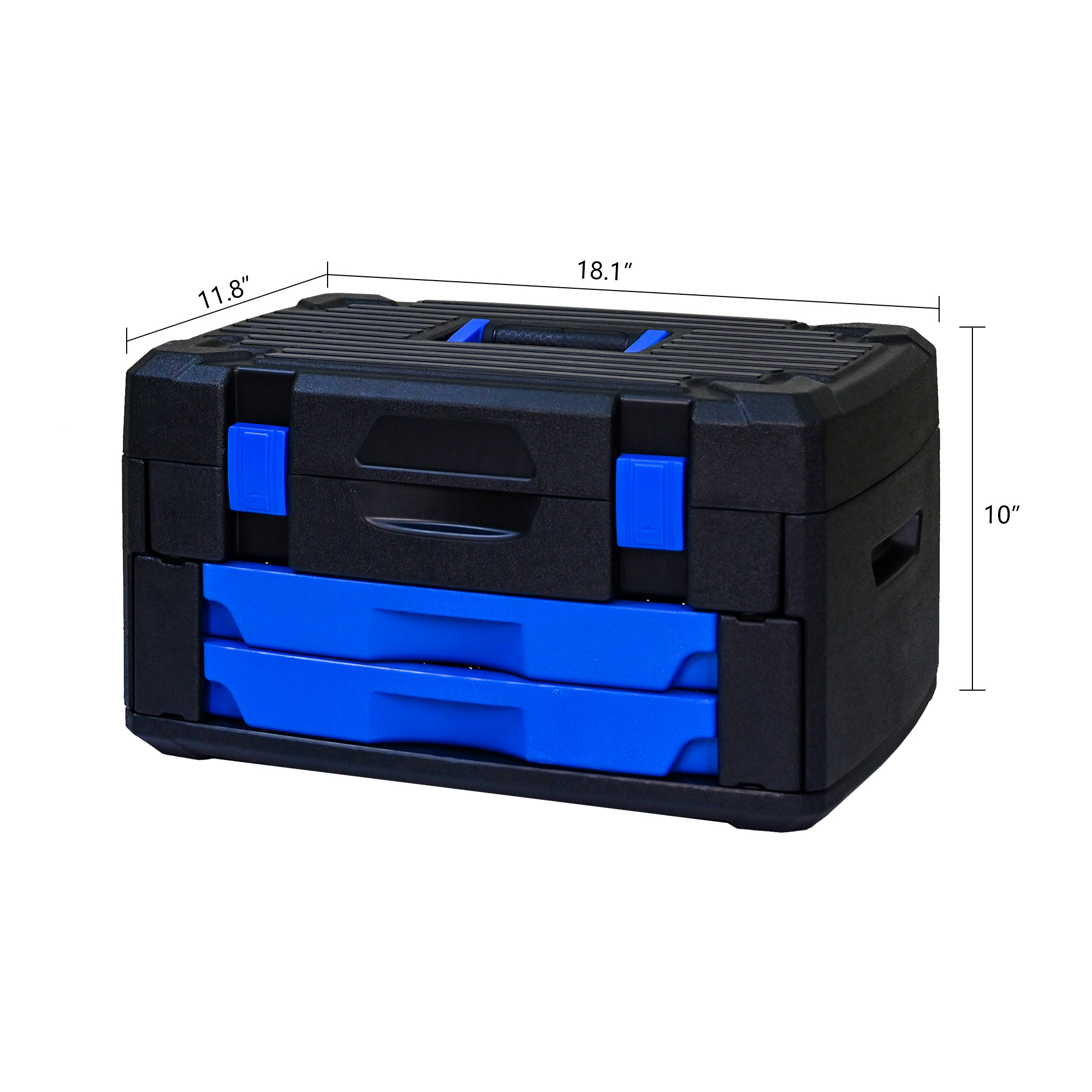 266 Pcs Tool Set, Home Repair Hand Tool Box with Lock, Household Tool Kit with Storage Box for Companies,Schools, Garages