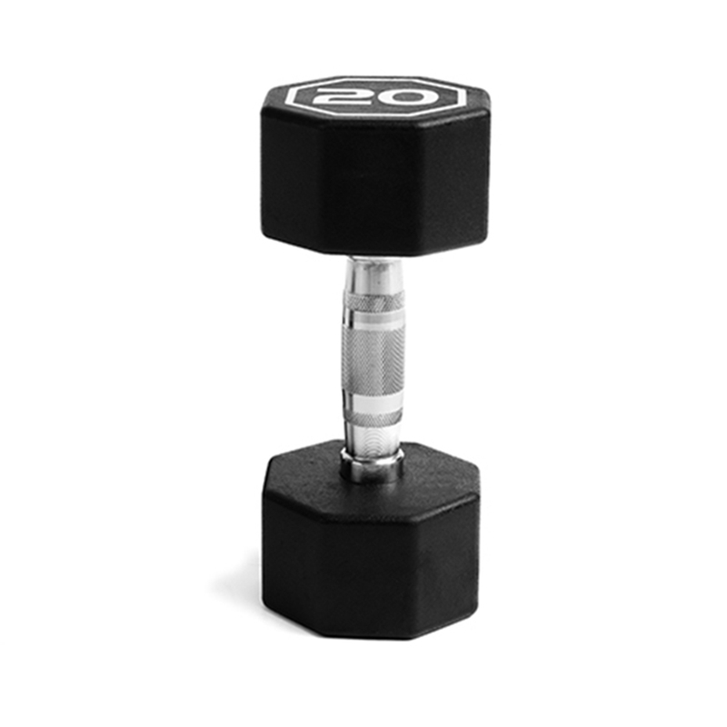 20LBS APOLLO IR3920 Premium Octagonal Dumbbell, Large Numbers, Hard Chrome Plated Handle Dumbbells To Assist with Push-Ups
