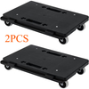 Furniture Moving Dolly, 16 X 11in 500 Lbs Capacity Furniture Movers Dollies 4 Wheels, Portable Moving Rollers Heavy Duty, Interlocking Small Flat Dolly Cart for Heavy Furniture, 2 Pack, Black